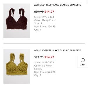 Aerie bralettes, 2 pack! Like new